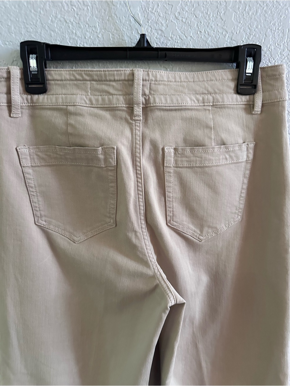 J.Jill Denim High Rise Wide Leg Crop Jeans Blush Beige Stretch 8‎ Petite - Picture 6 of 11